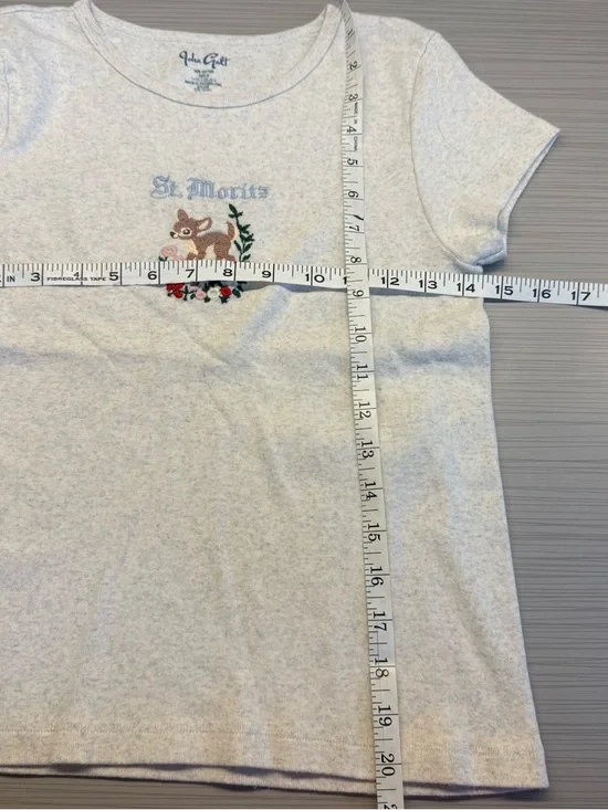 Brandy Melville John Galt St. Moritz Graphic Tee - Light Heather - Picture 4 of 5